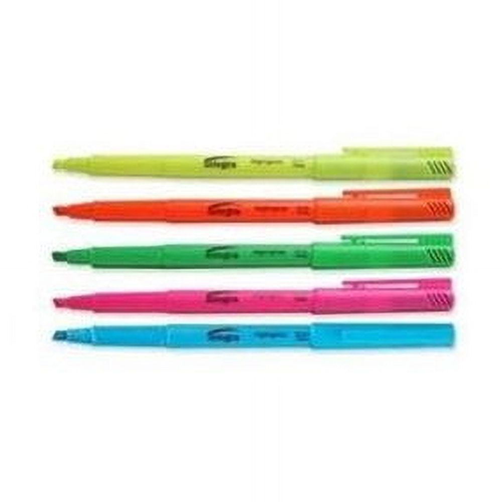 Integra Pen Style Fluorescent Highlighters - Chisel Marker Point Style - Assorted - 1 / Set Integra Pen Style Fluorescent Highlighters - Chisel Marker Point Style - Assorted - 1 / Set