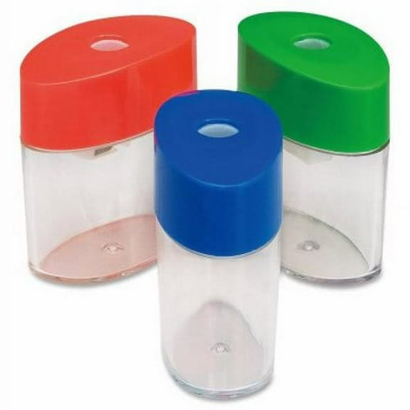 Integra Plastic Sharpener, Oval, 2-1/8", Random Assorted Colors
