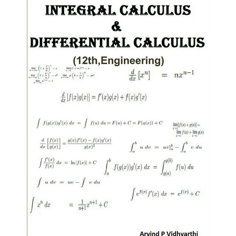 Integral & Differential Calculus (Paperback) - Walmart.com