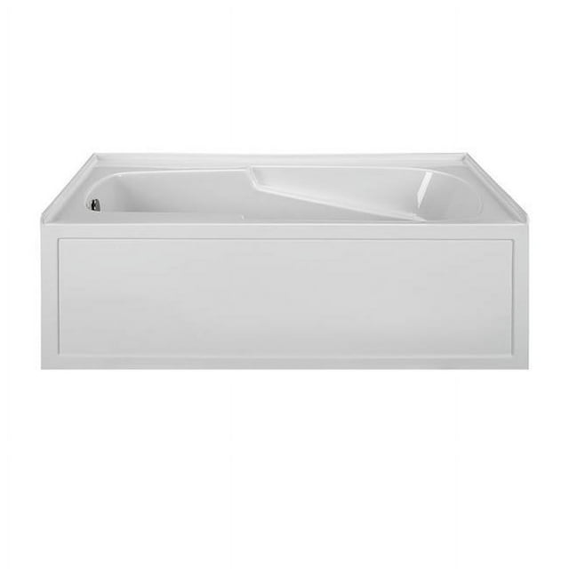 Integral Skirted End Drain Air Bath, Biscuit - 59.875 x 36 x 20 in. - Right Hand