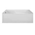 thumbnail image 1 of Integral Skirted End Drain Air Bath, Biscuit - 59.875 x 36 x 20 in., 1 of 1