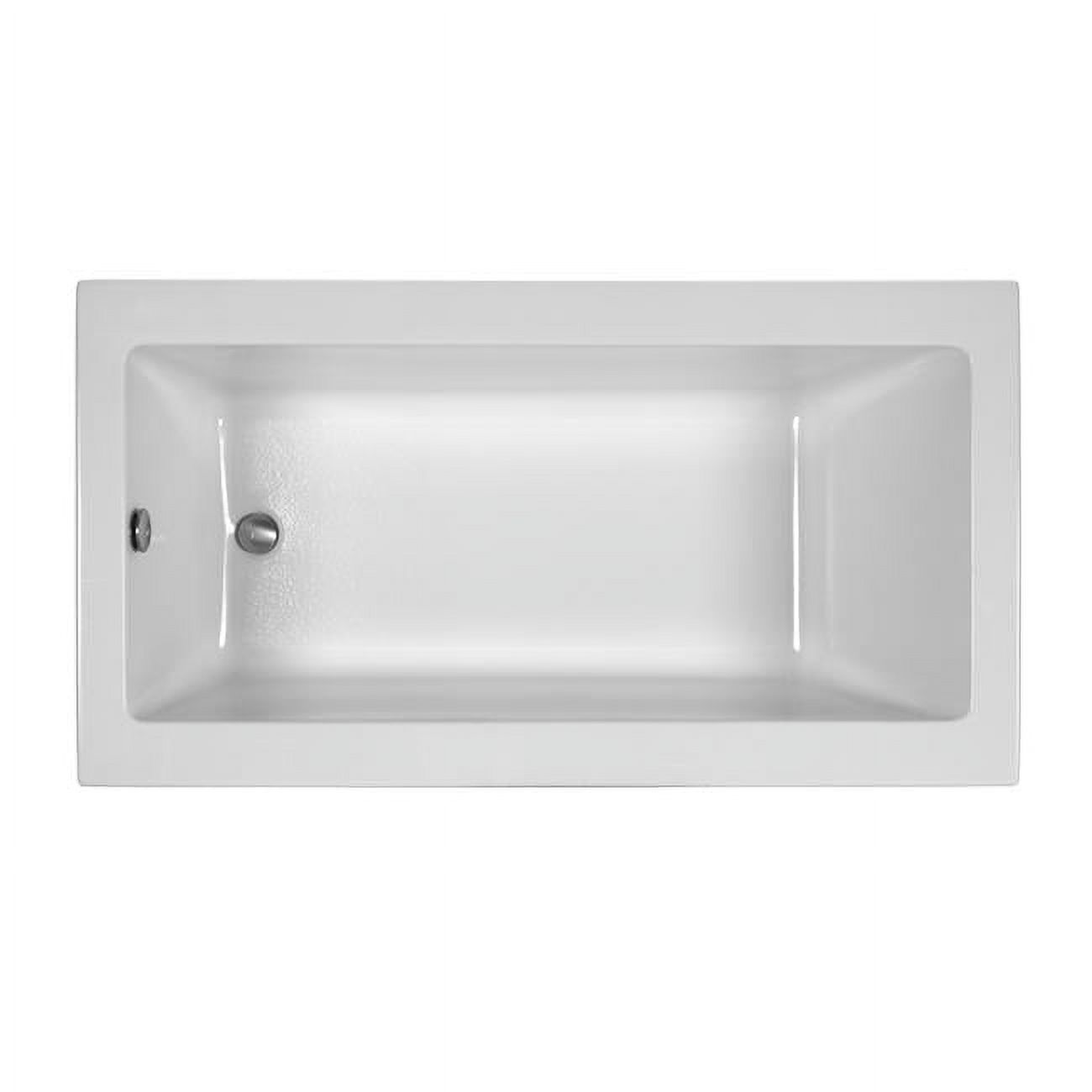 Integral Skirted End Drain Air Bath, Biscuit - 60 x 32 x 19.25 in. - Right Hand - image 1 of 1
