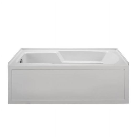Integral Skirted End Drain Whirlpool Bathtub, White - 60 x 30 x 16 in.