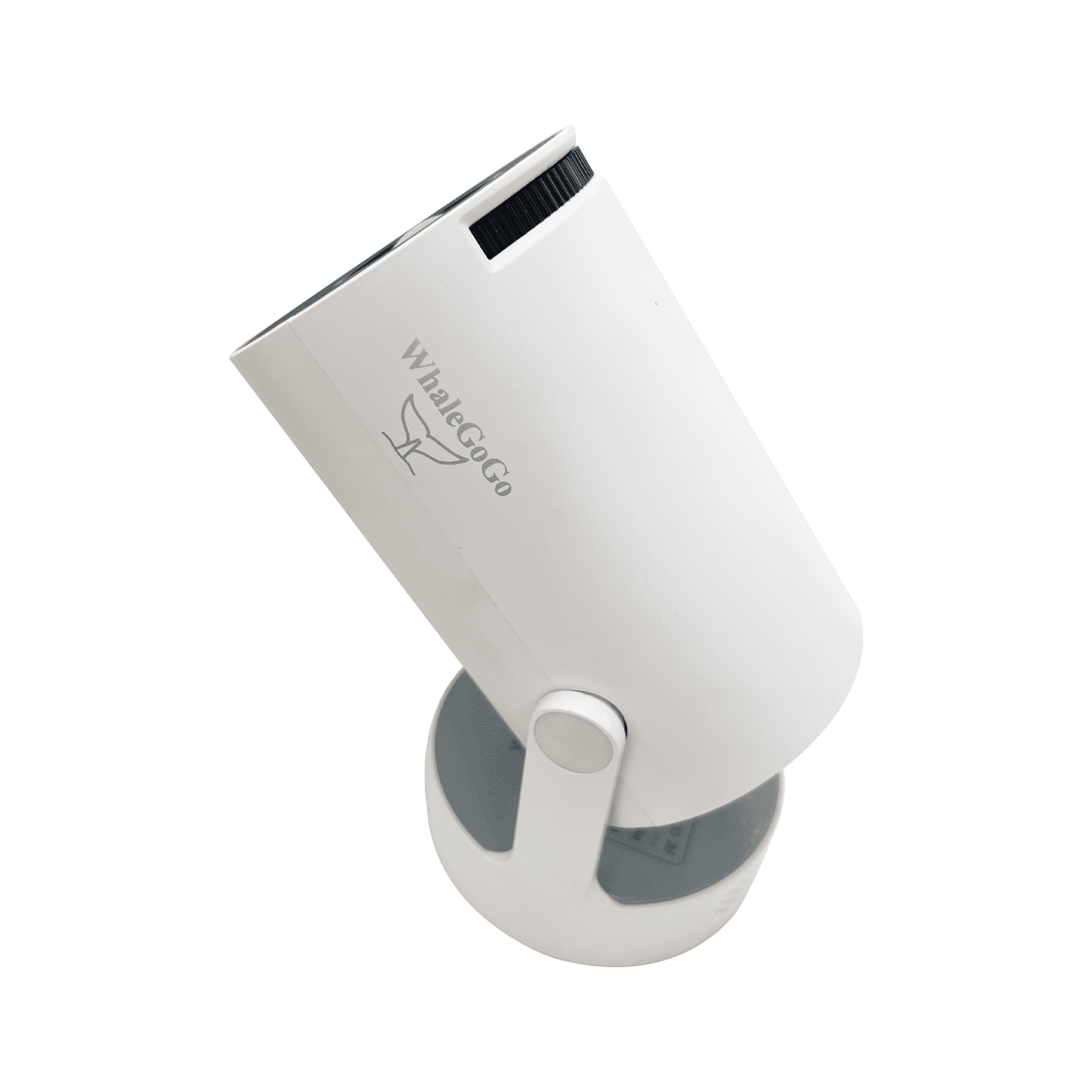 WhaleGoGo [Built-in App] Mini Projector Portable Projector, Dual Control with Mouse, WiFi 6, BT 5.4, 180° Rotation Support 4K 1080P, Compatible with HDMI/TV Stick/USB/Laptop, Includes Mouse, White