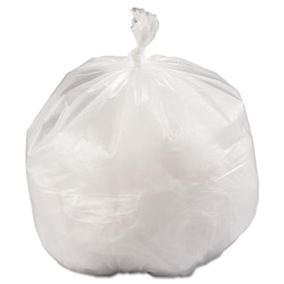 Intebagsys IBSLG334013NC High-Density Commercial Can Liners, 33 gal, 11.94 Mic - 33 x 39 in. - Natural - 400 Count