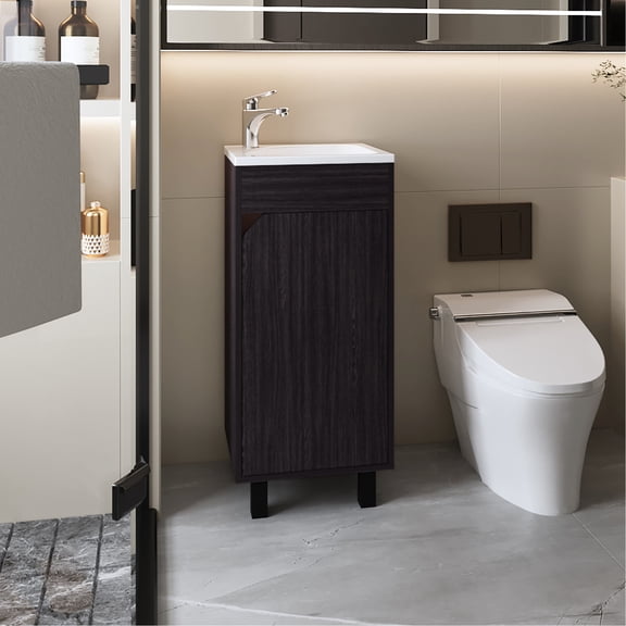 Integrated Basin | Interior Shelf | Bathroom Organization