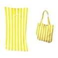 thumbnail image 1 of Integrated Beach Towel Bag with Shoulder & Backpack - Portable Swimming Towel, Stylish Geometric Design, Durable Nylon, Perfect for Beach, Travel & Camping,Yellow, 1 of 6