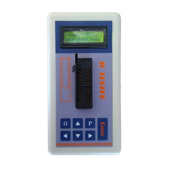 Integrated Circuit IC Chip Tester For LCD Display, Auto-Identify Transistor Optocoupler Meter For 74HC 74LS CD4000 HEF400 4500 Series And Amplifiers(Tester)