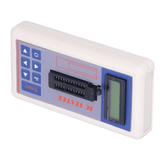 Integrated Circuit Tester, IC Transistor Capacitor Tester, Diode Checker Detector, with 5V 3.3V AUTO Mode,B,1x Integrated Circuit Tester kit,As Shown