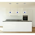 thumbnail image 1 of Integrated Dimmable Led Double Glass Mini Pendant Light. 6W, 450 Lumen, 3000K In Frosted Blue, 1 of 3