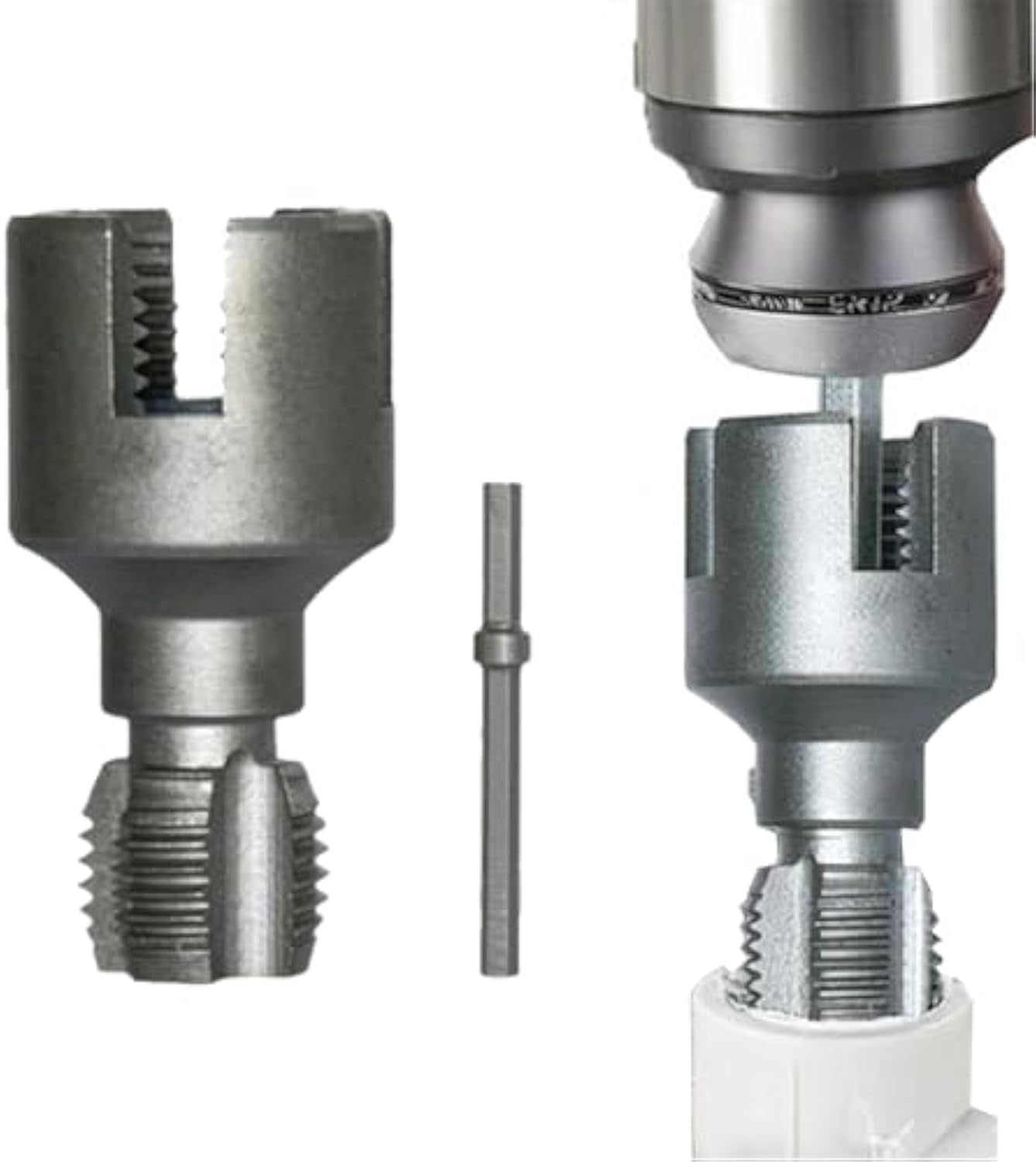 Integrated Internal & External Pipe Threading Tool, 1/2'' and 3/4 ...