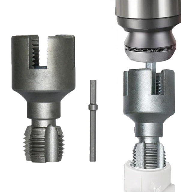 Integrated Internal & External Pipe Threading Tool, 1/2'' and 3/4 ...
