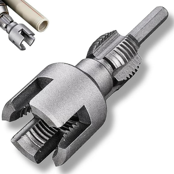 Integrated Internal & External Pipe Threading Tool,1/2'' and 3/4'' Water Pipe Internal and External Integrated Threader- for Water Pipes (1/2")
