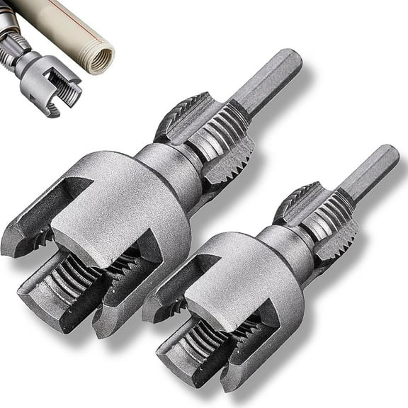 Integrated Internal & External Pipe Threading Tool,1/2'' and 3/4'' Water Pipe Internal and External Integrated Threader- for Water Pipes (Mix)