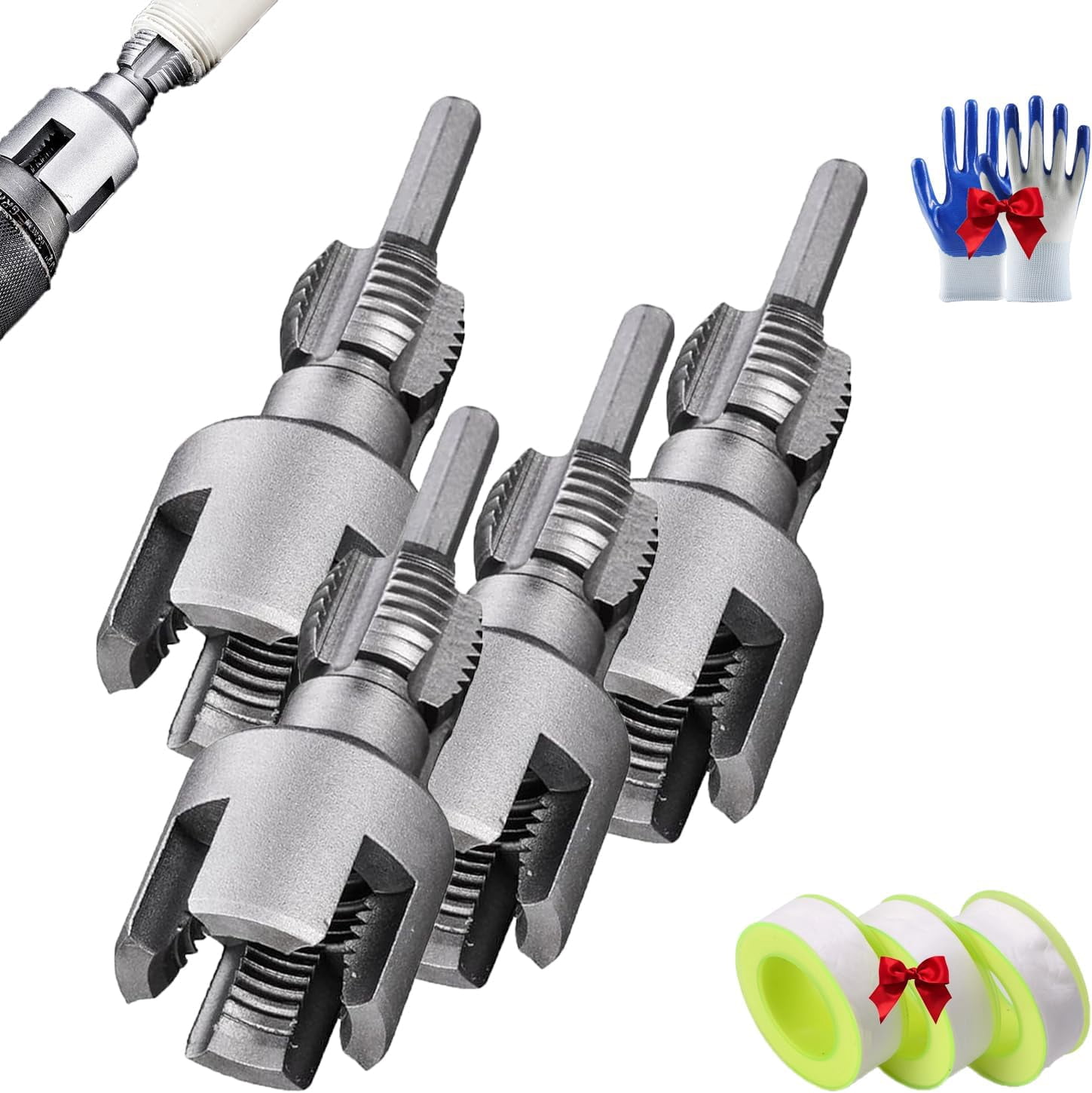 Bolt Rethread Kit Integrated Internal & External Pipe Threading Tool,2025 New Pipe Thread ...
