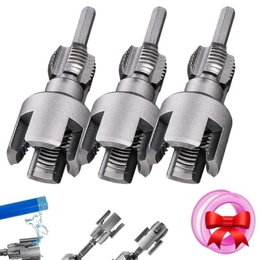 2-in-1 Pipe Threading Tool - Internal & External Thread Cutter For 1/2" & 3/4" PVC & Plastic Pipes