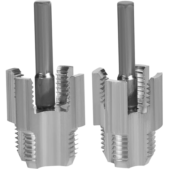 Integrated Internal & External Pipe Threading Tool, Internal & External Threading for 1/2" 3/4" PVC Pipes, Electric Drill Compatible, Complete Threading Kit for Plumbing & Plastic Pipes