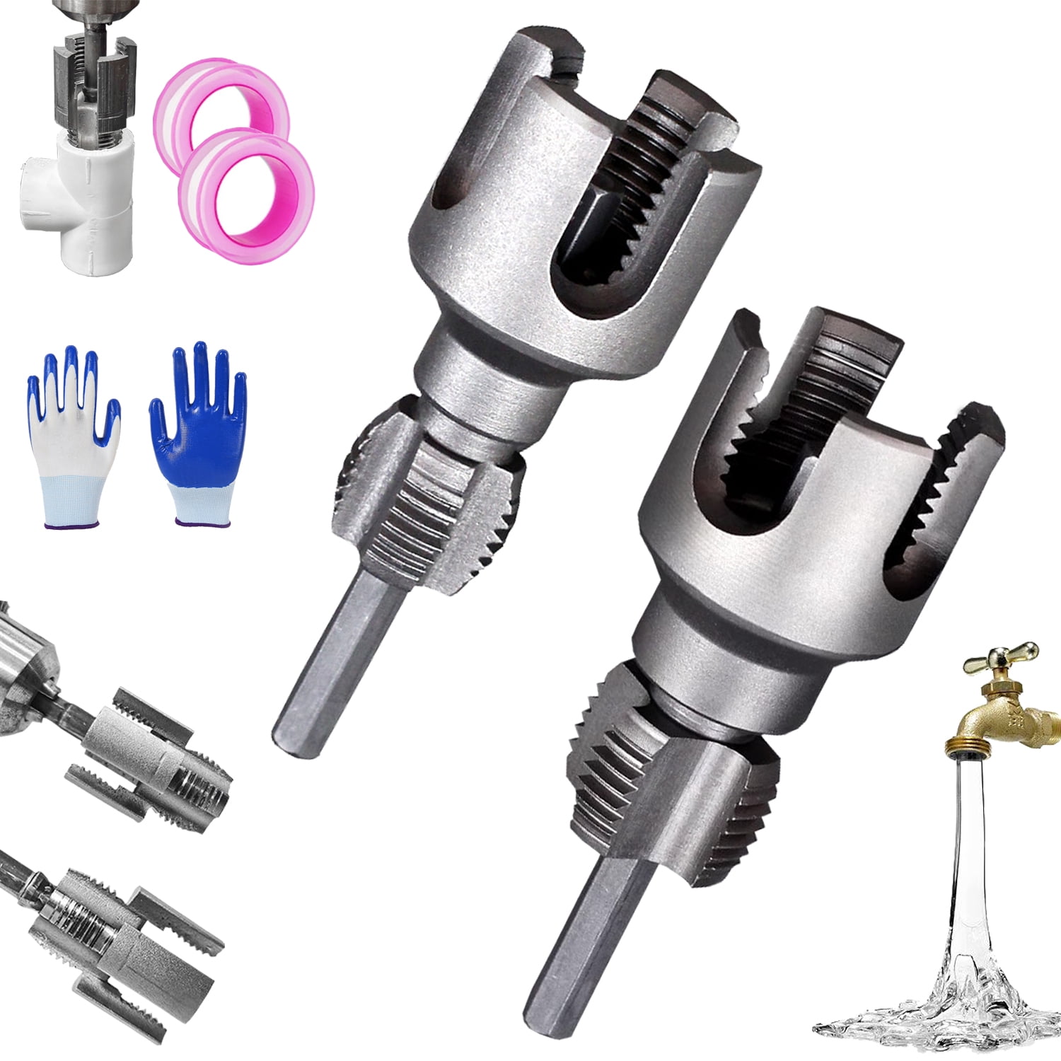 Integrated Internal & External Pipe Threading Tool, Pipe Thread Cutting ...