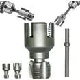 thumbnail image 1 of Integrated Internal & External Pipe Threading Tool, Pipe Thread Cutting Tool, Electric Drill Compatible Pvc Pipes Threader Kit, Garden Hose Thread Die, 1/2", 3/4" (B), 1 of 10