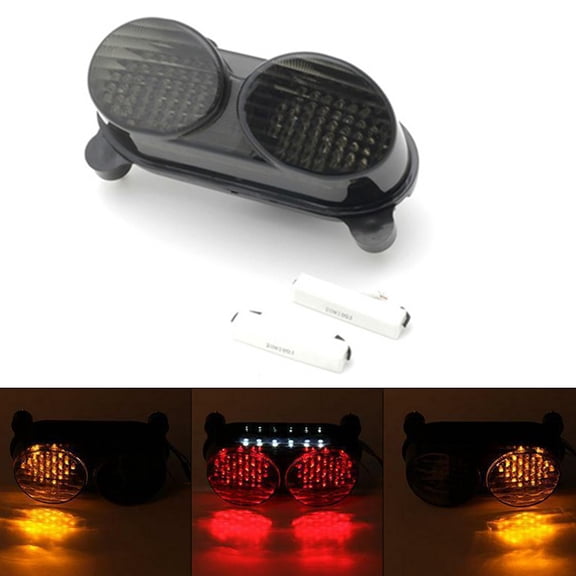 Integrated LED TailLight Turn Signals for Kawasaki ZX6R ZX9R ZX900 ZZR600 Smoke