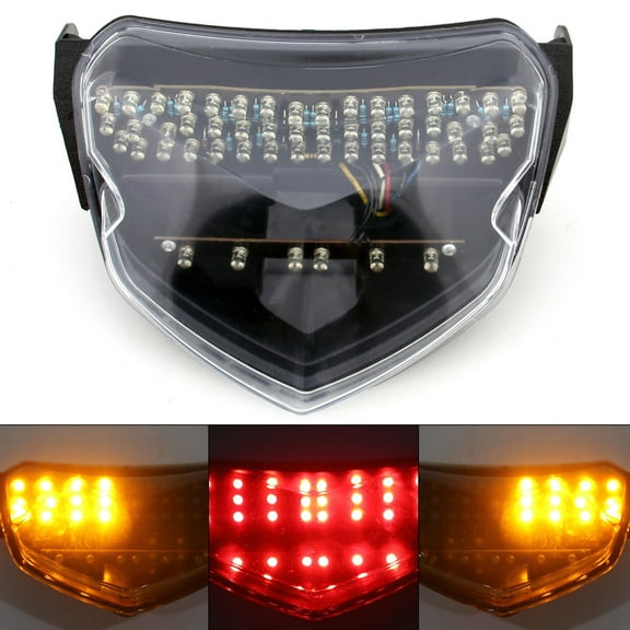 Integrated LED TailLight Turn Signals for Suzuki GSXR 600/750 2004-2005 Clear