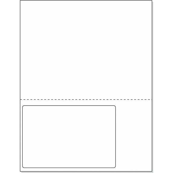 Integrated Laser Form with Label Combination 6x4" 1 Label on Left Case of 1500