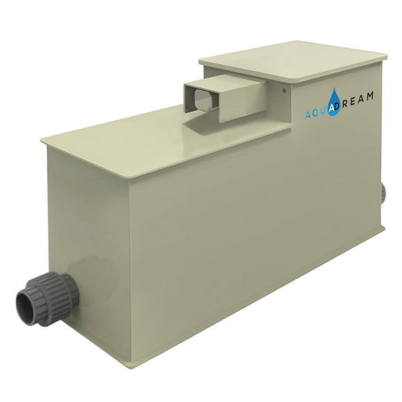 Integrated Macro Drum Pond Filter System (1345 GPH, Cream): 5 Tons Water Capacity with Automatic Self-Cleaning & Biochemical Filtration