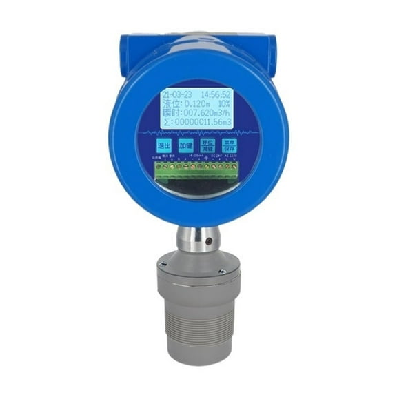 Integrated Open Channel Ultrasonic Flow Meter, Flume Farmland Irrigation Sewage Flow Meter 4-20mA With 10m Cable ,Accurate Measurements