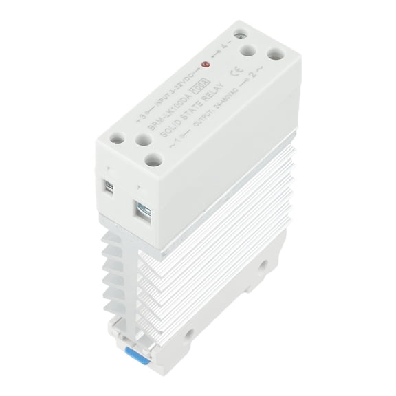 Integrated Rail Solid State Relay 100A Dc Control With Heat Dissipation