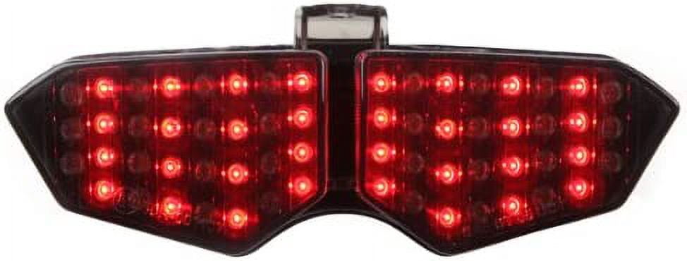 Integrated Sequential LED Tail Lights Smoke Lens for 2003-2005 Yamaha ...