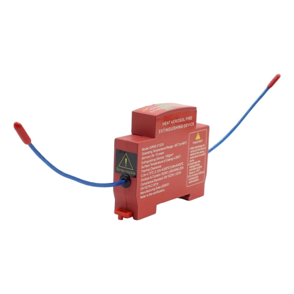 Integrated Switch Panel Automatic Aerosol Fire Extinguisher 5 Seconds Quick Suppression DIN Rail Mountable Compact