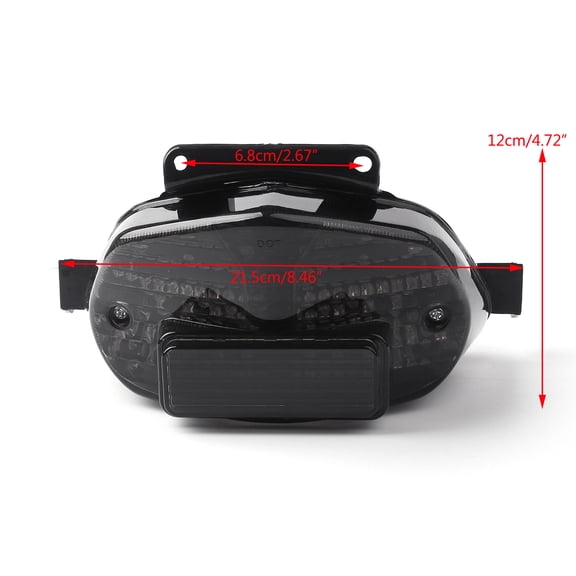 Integrated TailLight Turn Signals for Suzuki GSXR 600/750 GSX-R 1000 01-02 Smoke