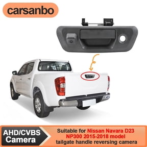 Integrated Tailgate Handle Backup Rear View Camera Fits 2015-2018 Nissan Navara D23 NP300 Pickup IP68 Waterproof Color Night Vision, CVBS AHD Signal Switchable