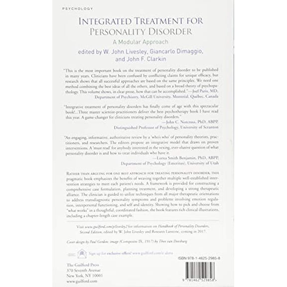 Pre-Owned Integrated Treatment for Personality Disorder: A Modular Approach