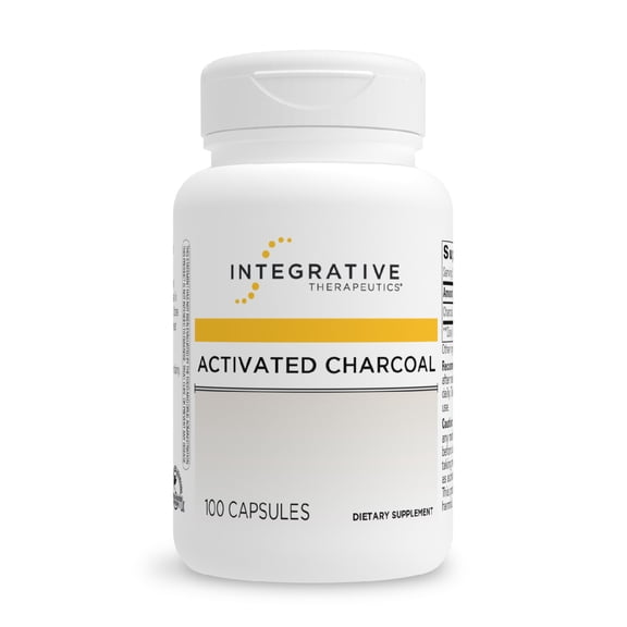 Integrative Therapeutics Activated Charcoal, 100 Capsules (50 Servings)