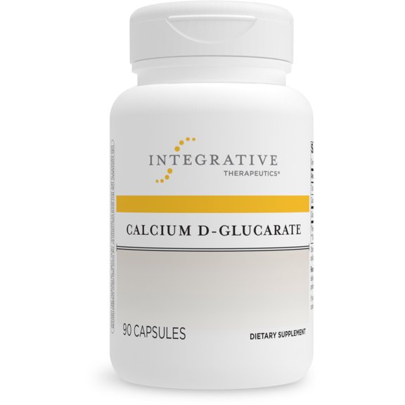 Integrative Therapeutics Calcium D-Glucarate - Dietary Supplement for Detox Systems and Support for Healthy Estrogen Metabolism - Gluten Free - Dairy Free - 90 Capsules