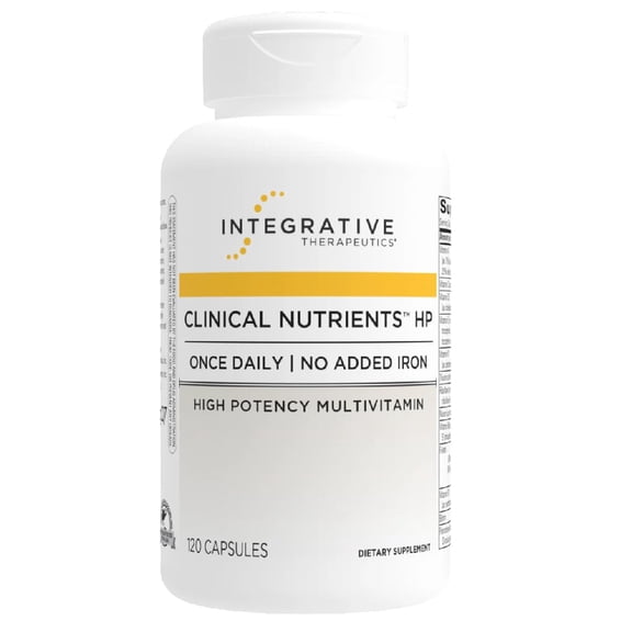 Integrative Therapeutics Clinical Nutrients HP - Daily Multivitamin for Vital Nutrients - Antioxidant Support for Men & Women* - No Added Iron - Dairy-Free - 120 Count (60 Servings)