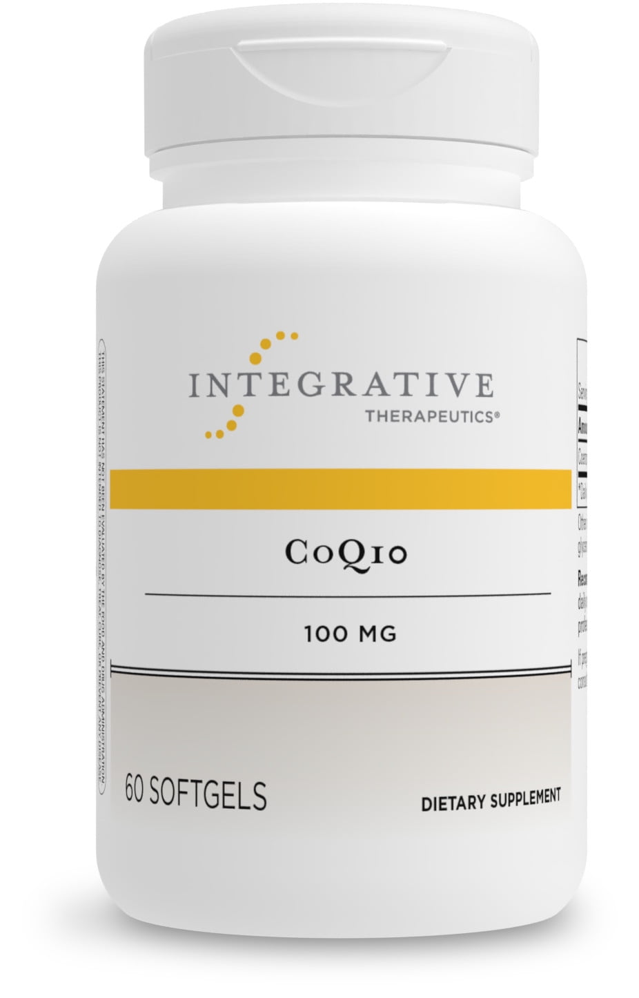 Integrative Therapeutics CoQ10 100 mg - Coenzyme Q10 Ubiquinone Supplement - For Heart, Brain and Cellular Energy Support* - 60 Softgels