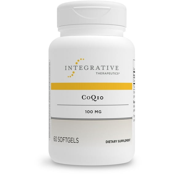 Integrative Therapeutics CoQ10 100 mg - Coenzyme Q10 Ubiquinone Supplement - For Heart, Brain and Cellular Energy Support* - 60 Softgels