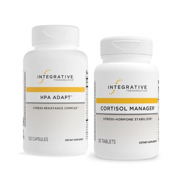 Integrative Therapeutics Cortisol Manager (30 Tablets) and HPA Adapt (120 Capsules)