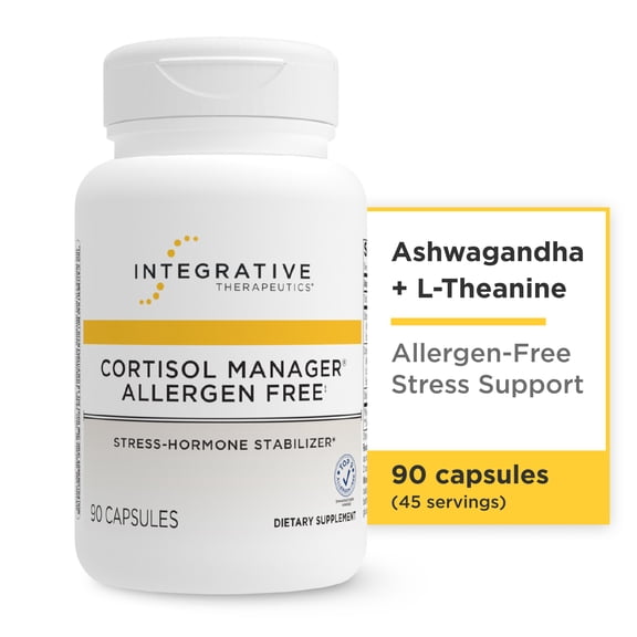 Integrative Therapeutics Cortisol Manager Allergen Free, 90 Capsules (45 Servings)