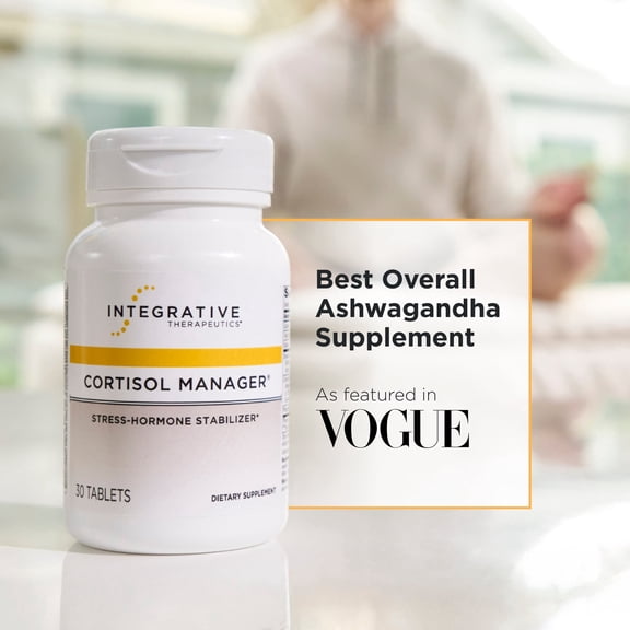 Integrative Therapeutics Cortisol Manager, Adrenal Health Support,* 30 Tablets (15 Servings)