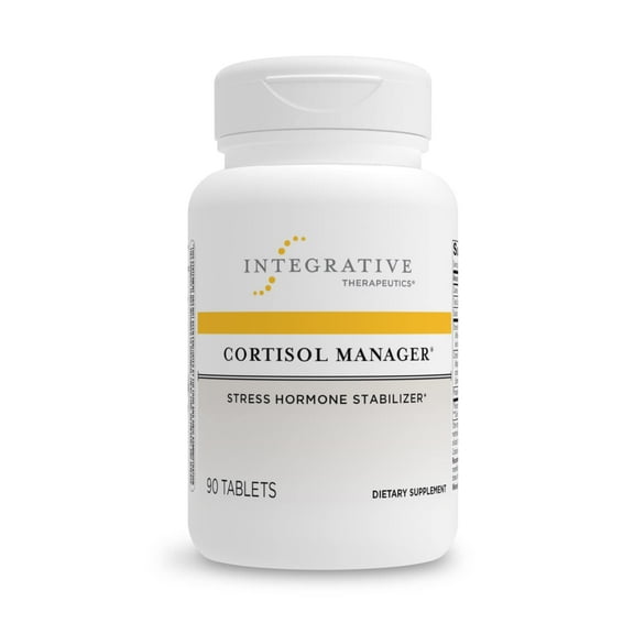 Integrative Therapeutics Cortisol Manager - with Ashwagandha, L-Theanine - Reduces Stress to Support Restful Sleep* - Supports Adrenal Health* - 90 Count