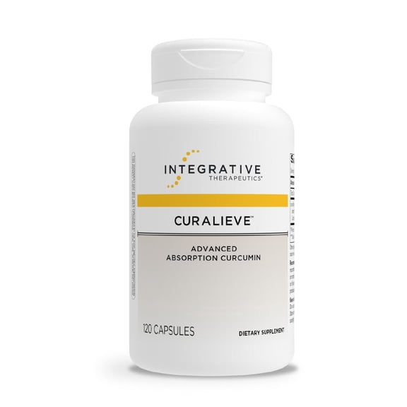 Integrative Therapeutics Curalieve - Curcumin Formula for Antioxidant Support* - High Absorption Curcumin - Vegan, Gluten-Free & Dairy-Free - 120 Capsules (60 Servings)