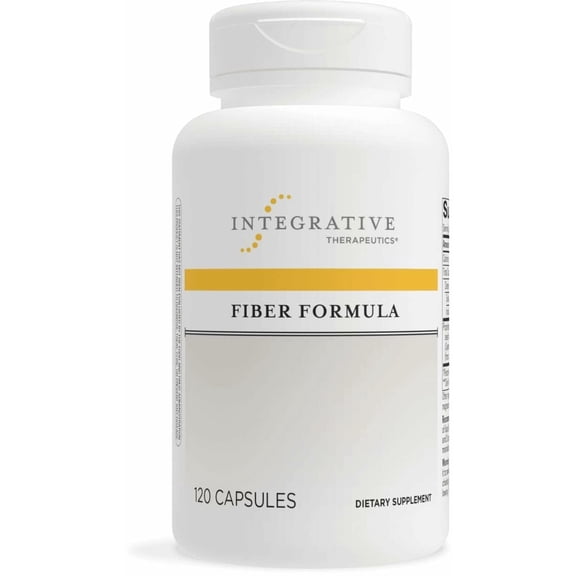 Integrative Therapeutics Fiber Formula - Colon Support Supplement for Healthy Digestion* - Good Source of Dietary Fiber for Gut Health Support* - Dairy-Free & Vegan - 120 Capsules (24 Servings)