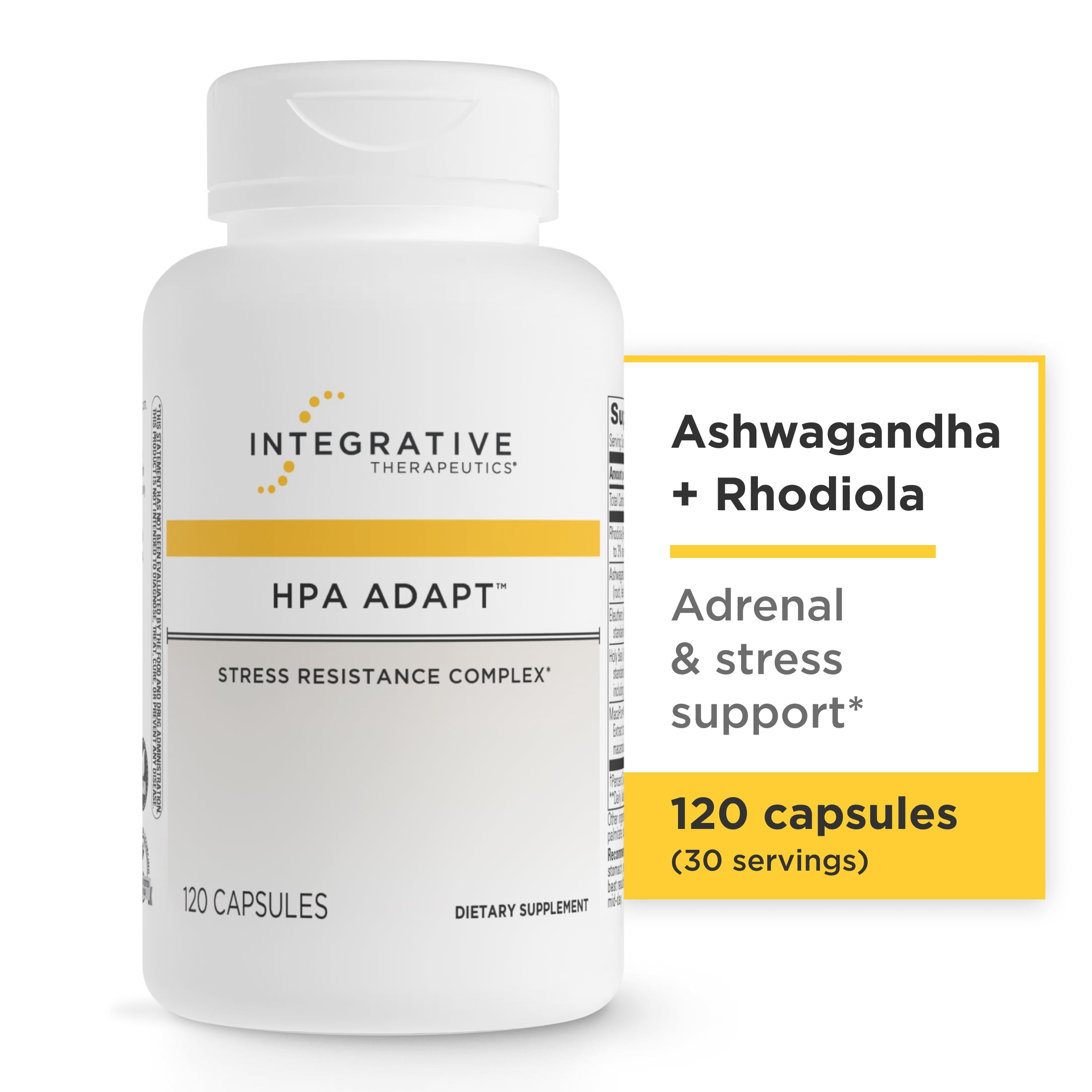 Integrative Therapeutics HPA Adapt, Stress Support,* 120 Count (30 Servings)
