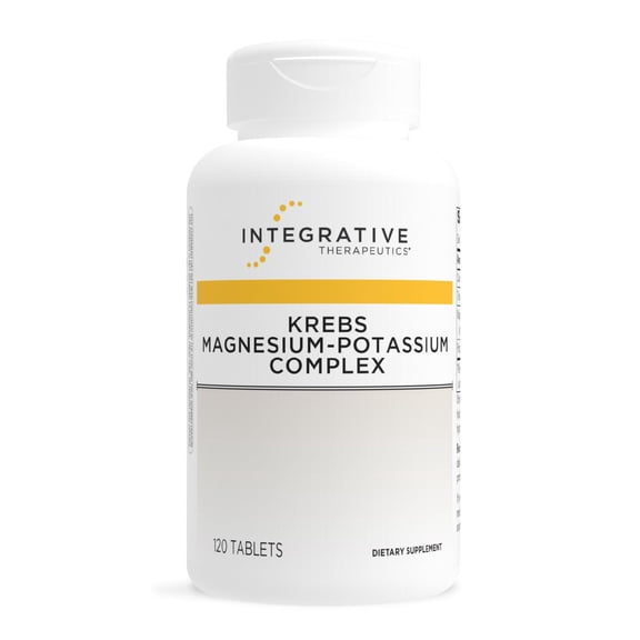 Integrative Therapeutics Krebs Magnesium Potassium Complex - Mineral Supplement to Support Heart Function* - Cellular Energy Support* - Gluten-Free & Dairy-Free - 120 Tablets (60 Servings)