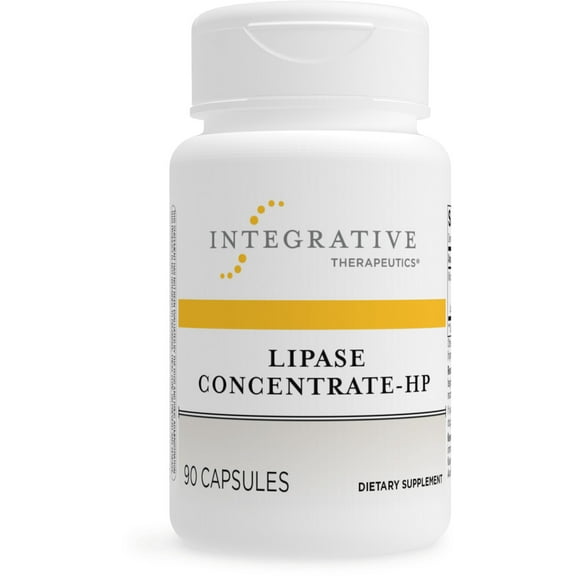 Integrative Therapeutics Lipase Concentrate-HP - Enzyme Supplement for Men and Women that Aids in the Digestion of Fats* - Keto and Paleo Friendly* - 90 Vegan Capsules