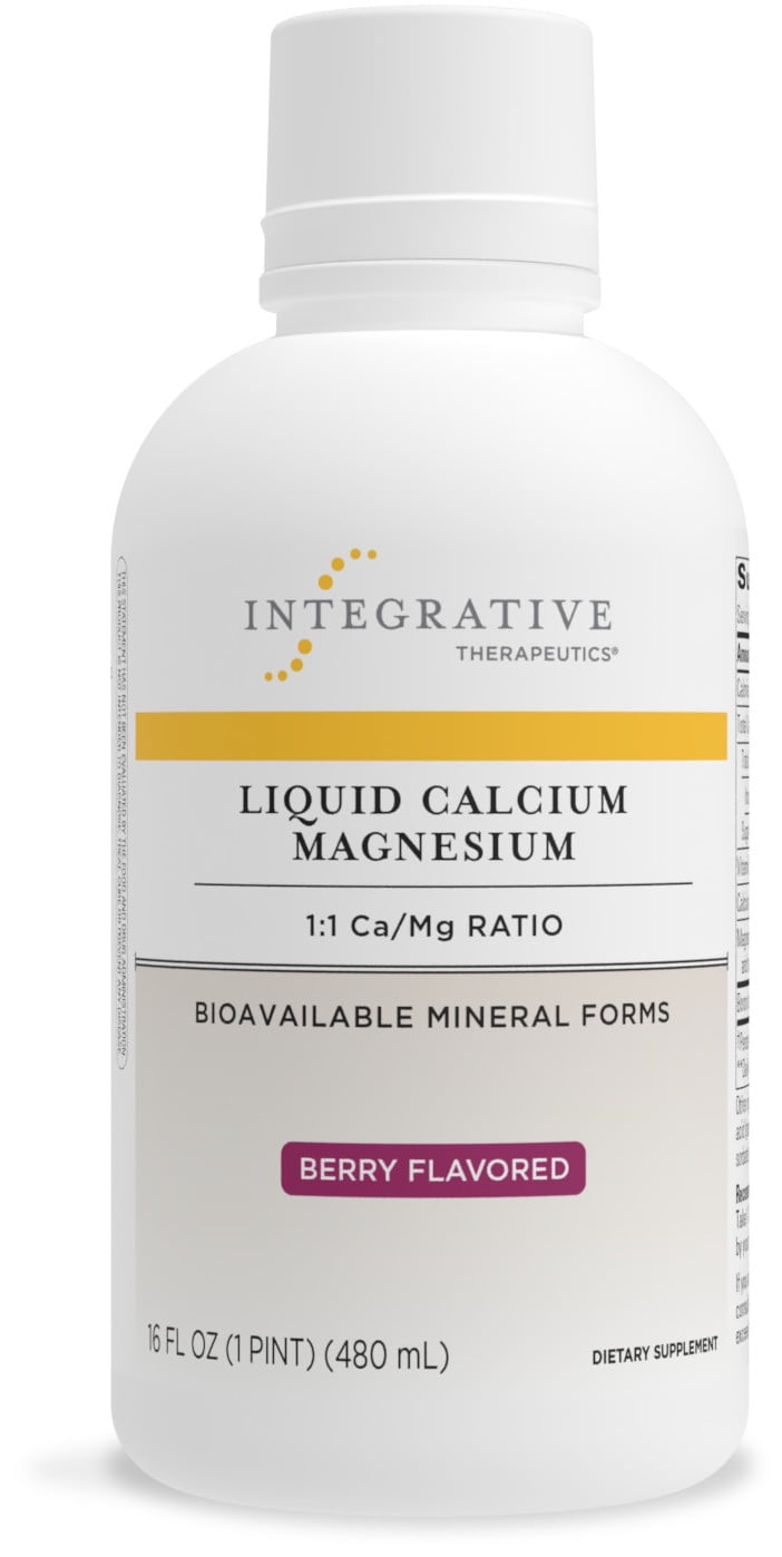 Integrative Therapeutics Liquid Calcium Magnesium 11 Ca to Mg Ratio with Vitamin D3