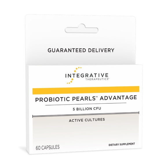 Integrative Therapeutics Probiotic Pearls Advantage - Gut Health Support with Lactobacilli & Bifidobacteria* - Non-Refrigerated - True Delivery Technology - 60 Capsules (60 Servings)